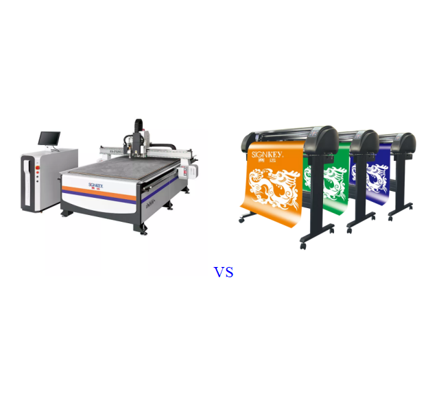 CNC router vs vinyl cutter
